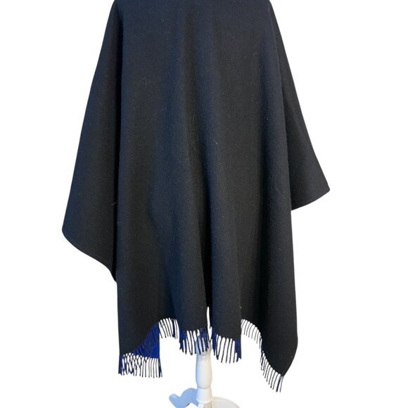 JAEGER LADIES WOOL WRAP PONCHO - Picture 7 of 7
